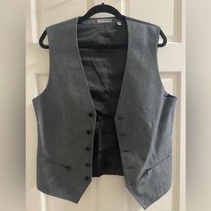 Express suit vest with zippers